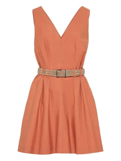 Brunello Cucinelli belted mini dress