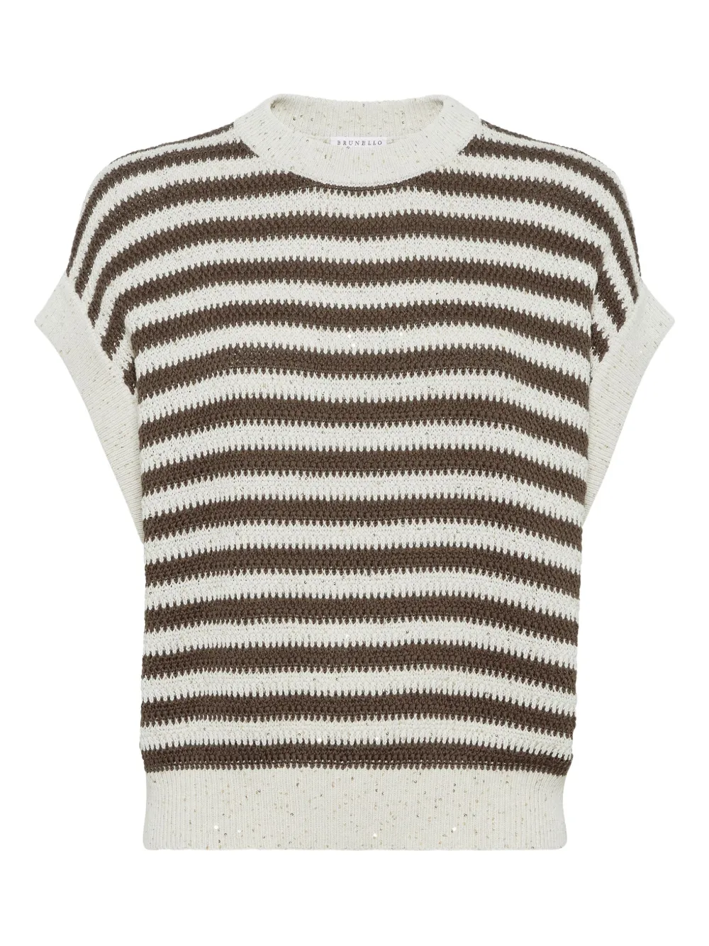 Brunello Cucinelli Dazzling T-shirt Wit