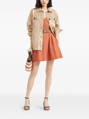 BRUNELLO CUCINELLI ピンクベージュ 五分袖二枚重ねチュニック ≪SALE≫ムラ糸ドルマンヘンリー2WAYチュニック – HEART MARKET