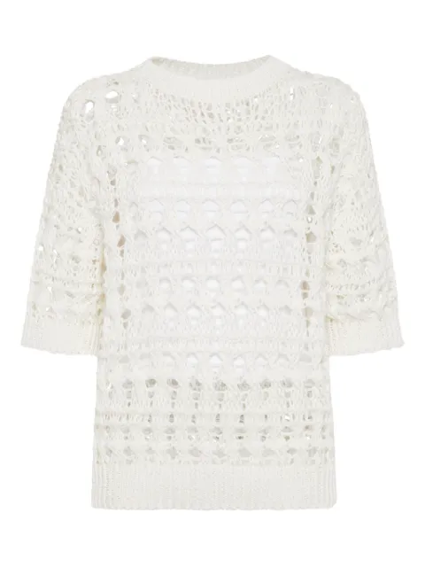 Brunello Cucinelli open-knit sweater 