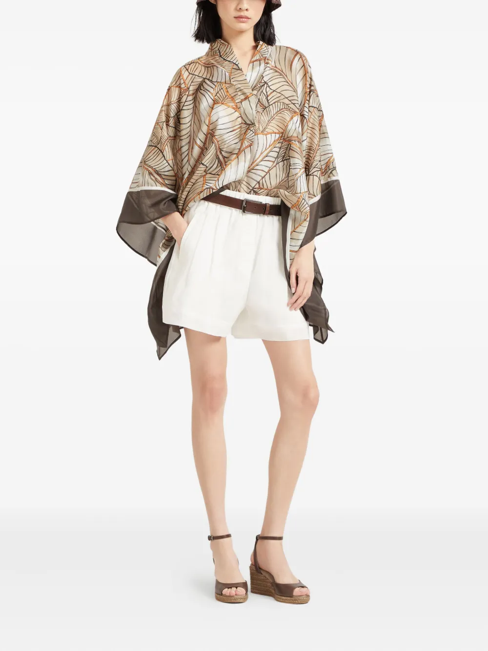 Brunello Cucinelli capa con estampado Papyrus | Capas | Image 2