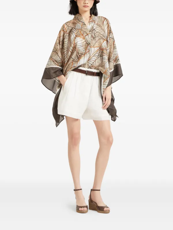 Brunello Cucinelli Papyrus ケープ | ニュートラル | FARFETCH JP Brunello Cucinelli Papyrus ケープ | ニュートラル | FARFETCH JP