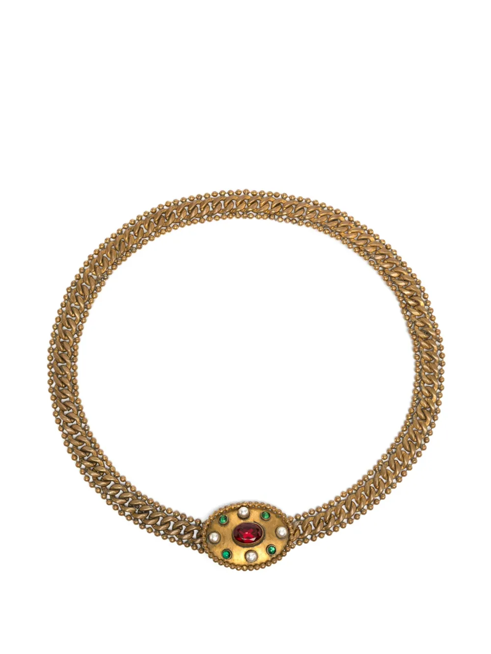 CHANEL Pre-Owned cinturón de cadena 1960 | dorado | Image 1