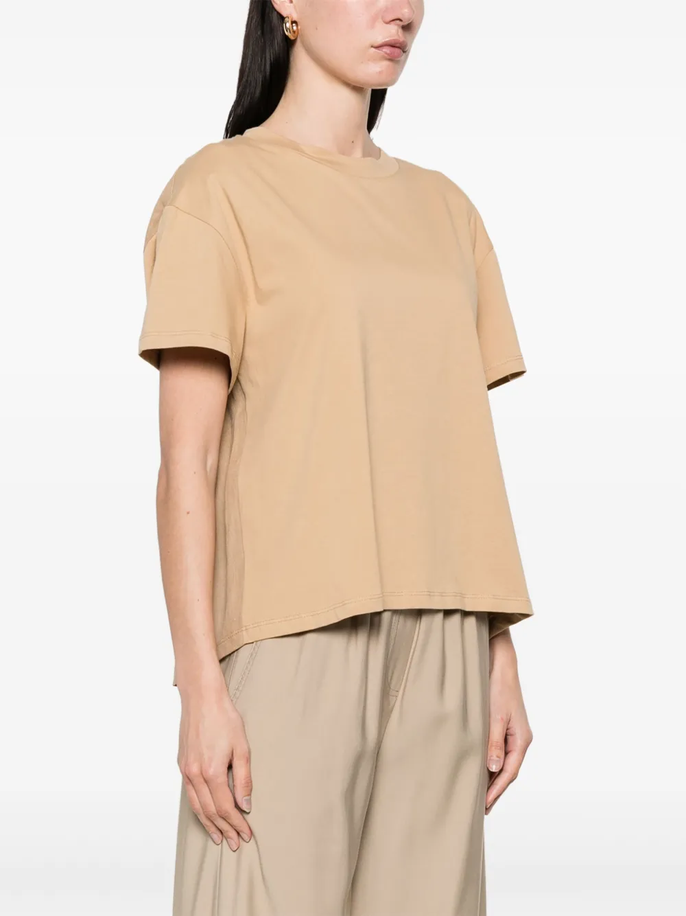 kaos Gelaagd T-shirt Beige