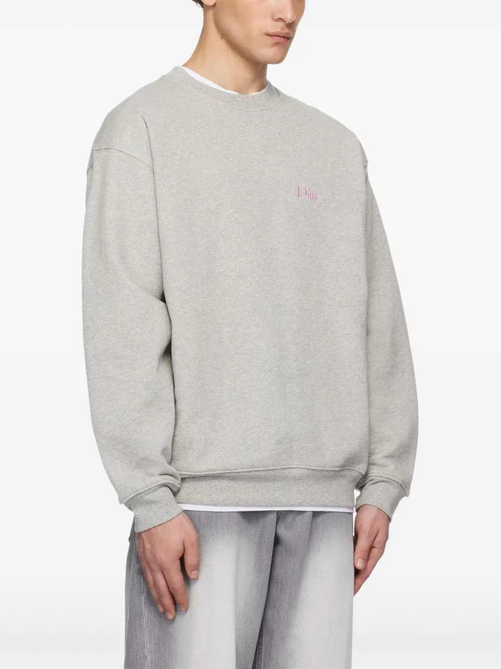 DIME LOGO-EMBROIDERED SWEATSHIRT