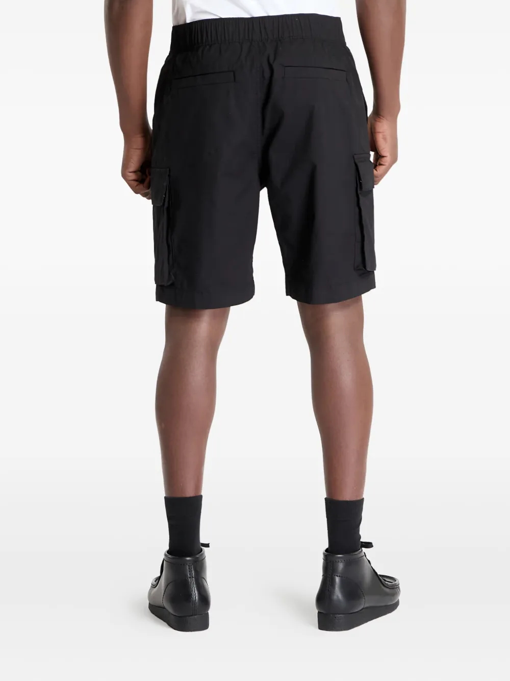 Calvin Klein Jeans Cargo shorts met wassing Zwart