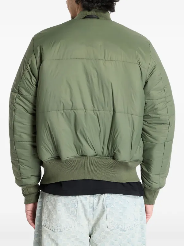 Alpha Industries ジップアップ ボンバージャケット | グリーン