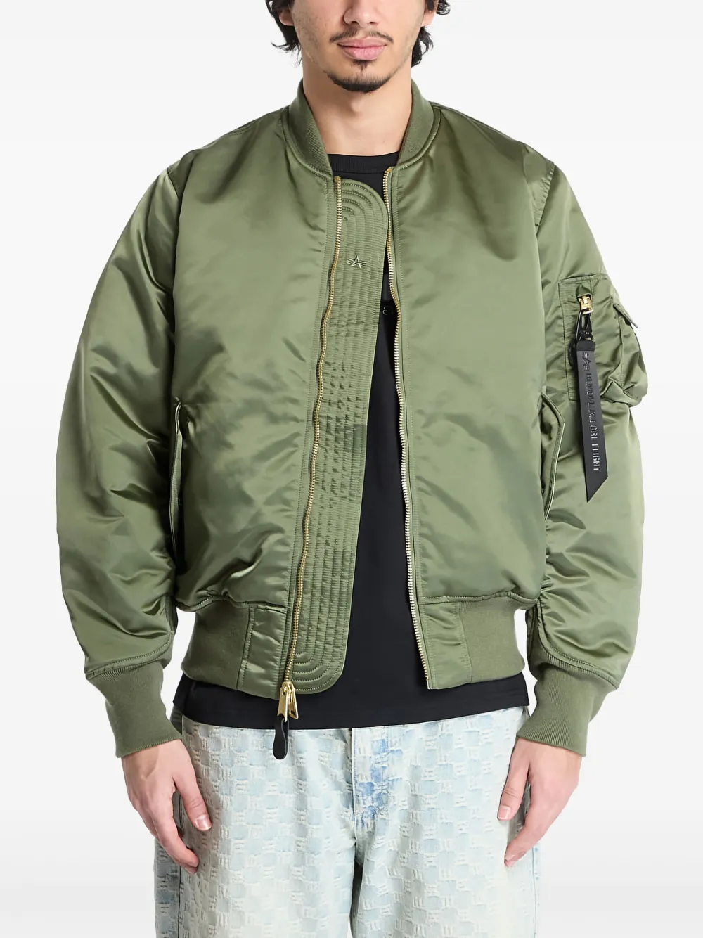 Alpha Industries Zip-up Bomber Jacket