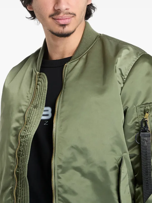 Alpha Industries ジップアップ ボンバージャケット | グリーン