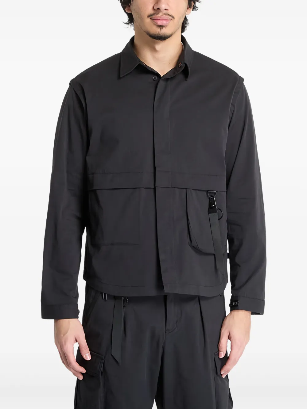 Alpha Industries Utility 衬衫式夹克 | 黑色 | Image 1