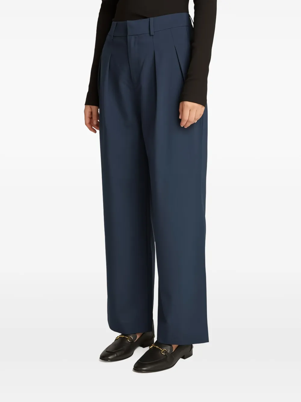 Calvin Klein Pantalon met wijde pijpen - Blauw
