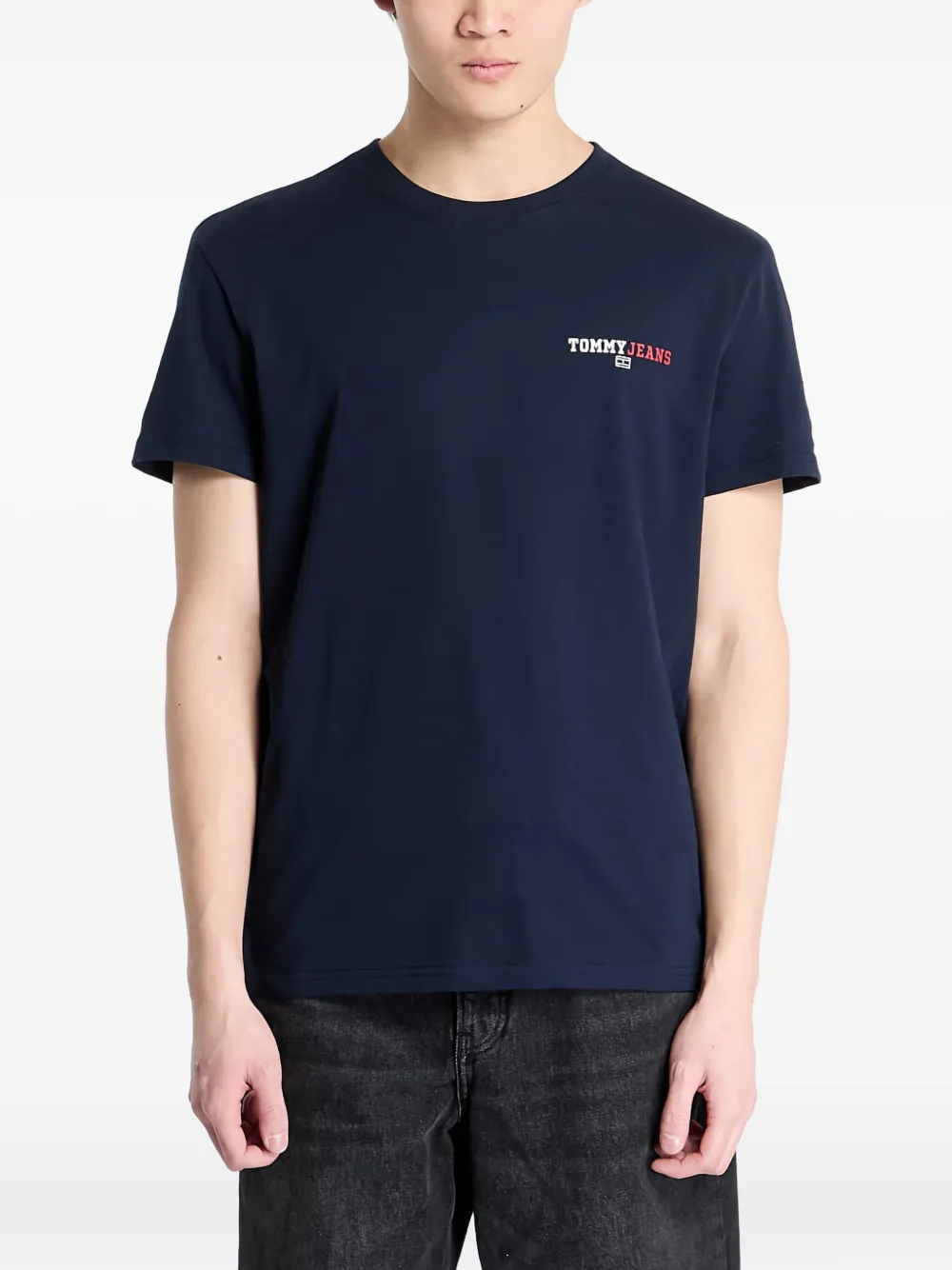 Tommy Jeans T-shirt con logo - Blu