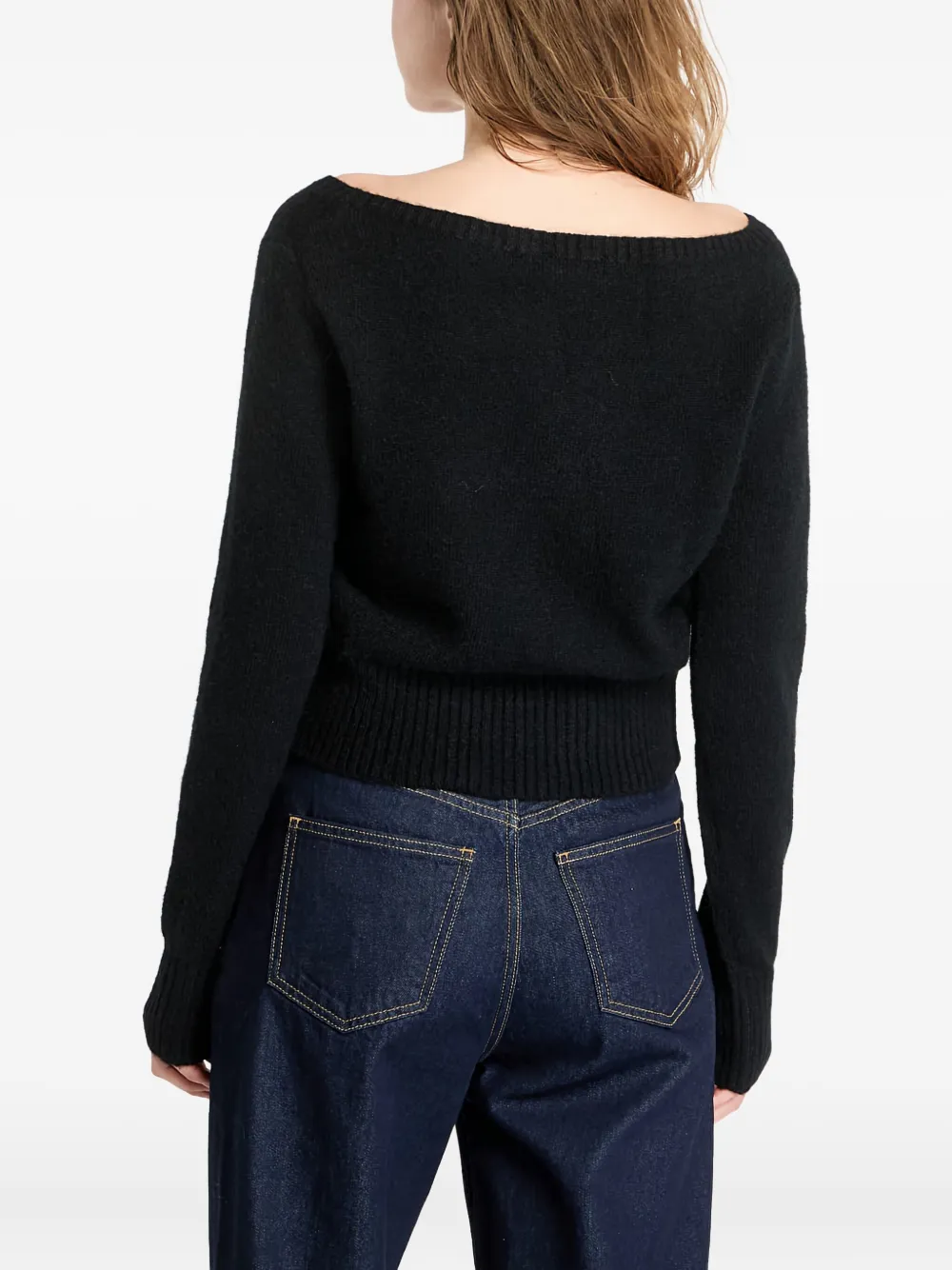 Calvin Klein Jeans Trui met V-hals Zwart