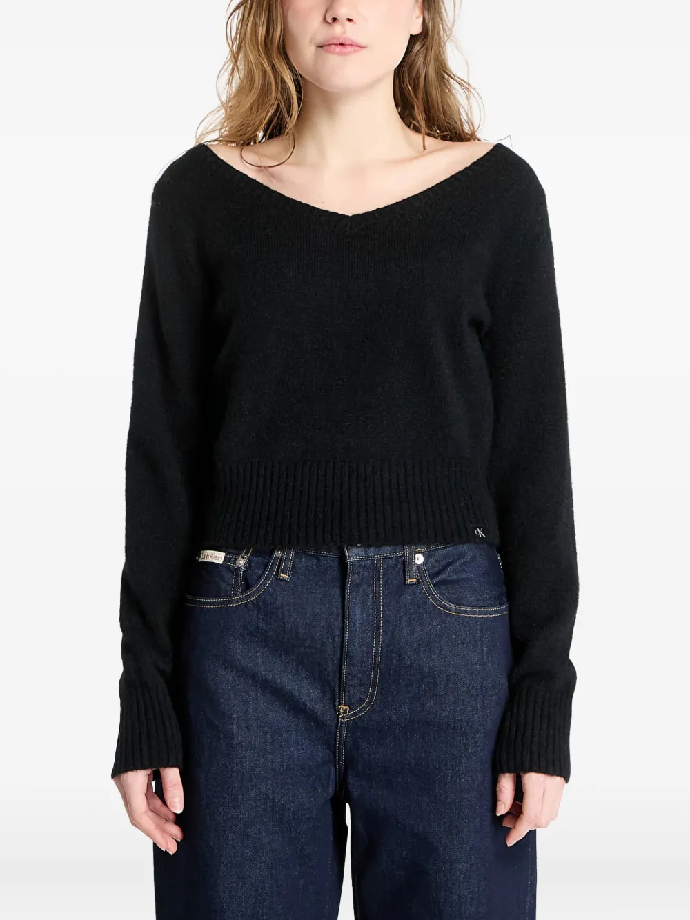 Calvin Klein Jeans V-neck sweater | Black | Image 1