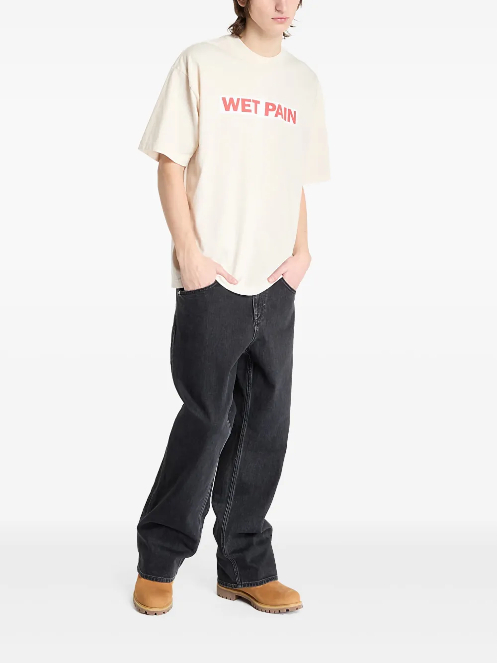 Pleasures text-graphic t-shirt | T-Shirts | Image 2