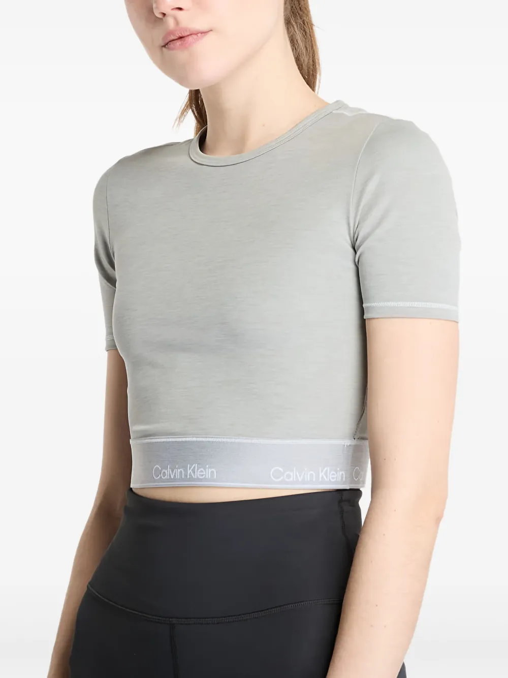 Calvin Klein Stretch-design T-shirt In Animal Print