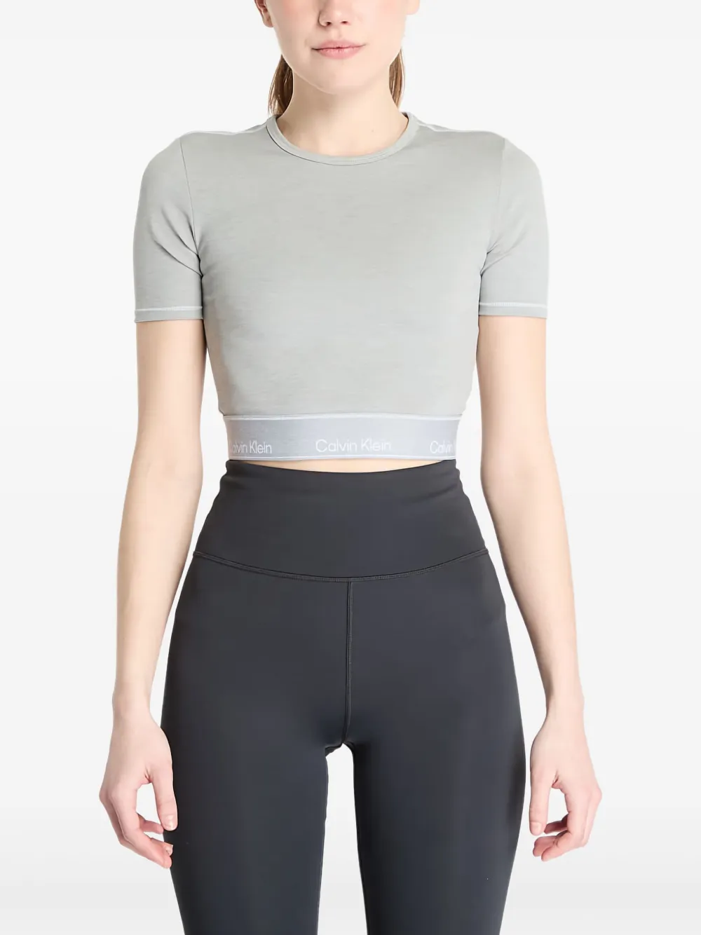 Calvin Klein Stretch-design T-shirt In Animal Print