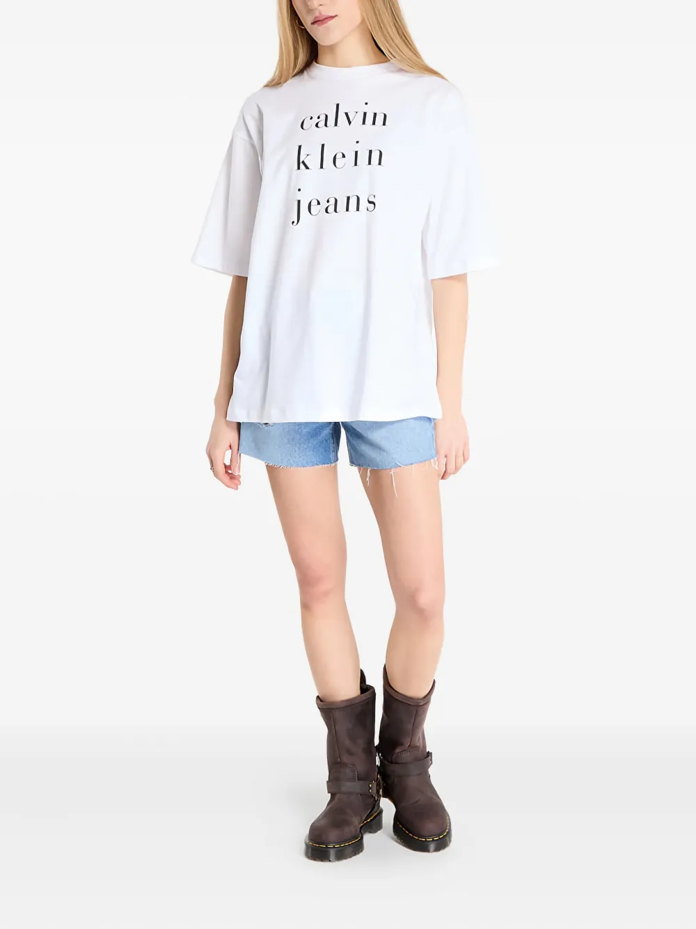 Calvin Klein Jeans Est.1978 Logo-print T-shirt In White