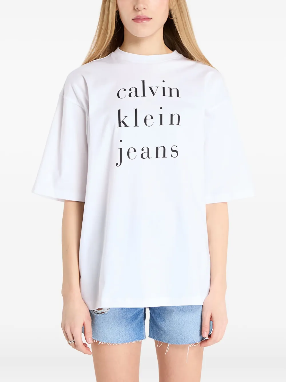 Calvin Klein Jeans Est.1978 Logo-print T-shirt In White