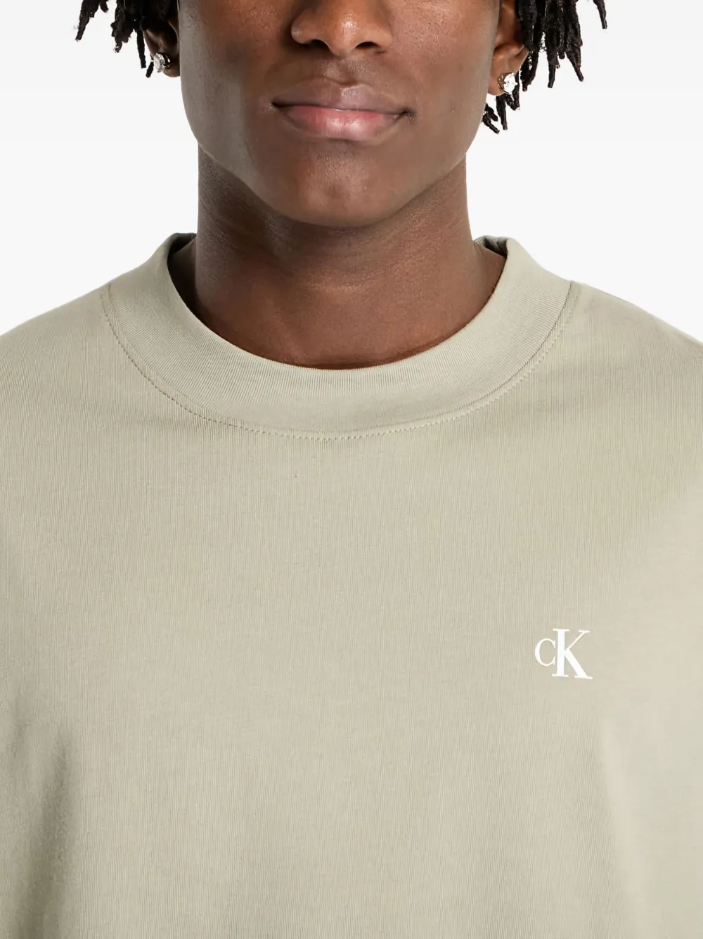 Calvin Klein T-shirt met logoprint Grijs