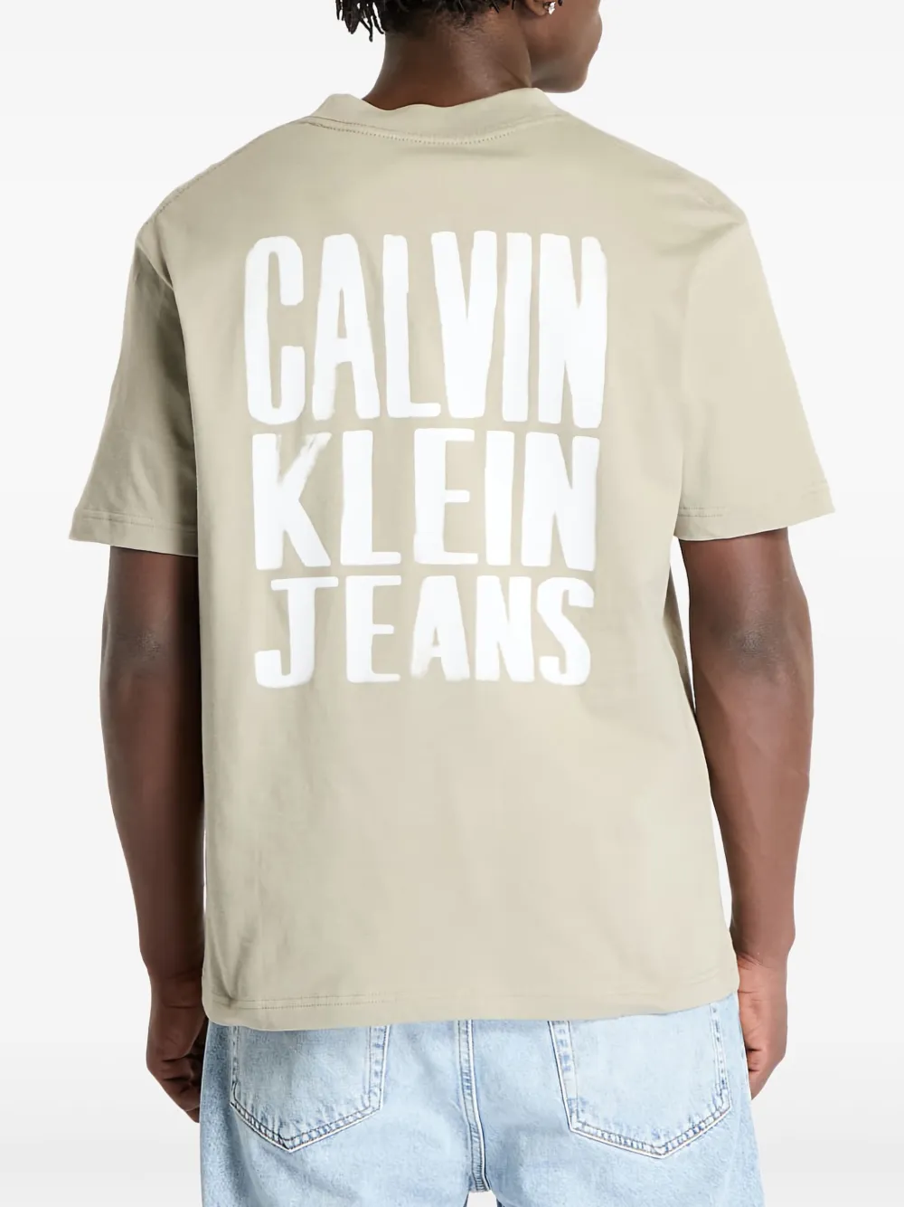Calvin Klein T-shirt met logoprint Grijs