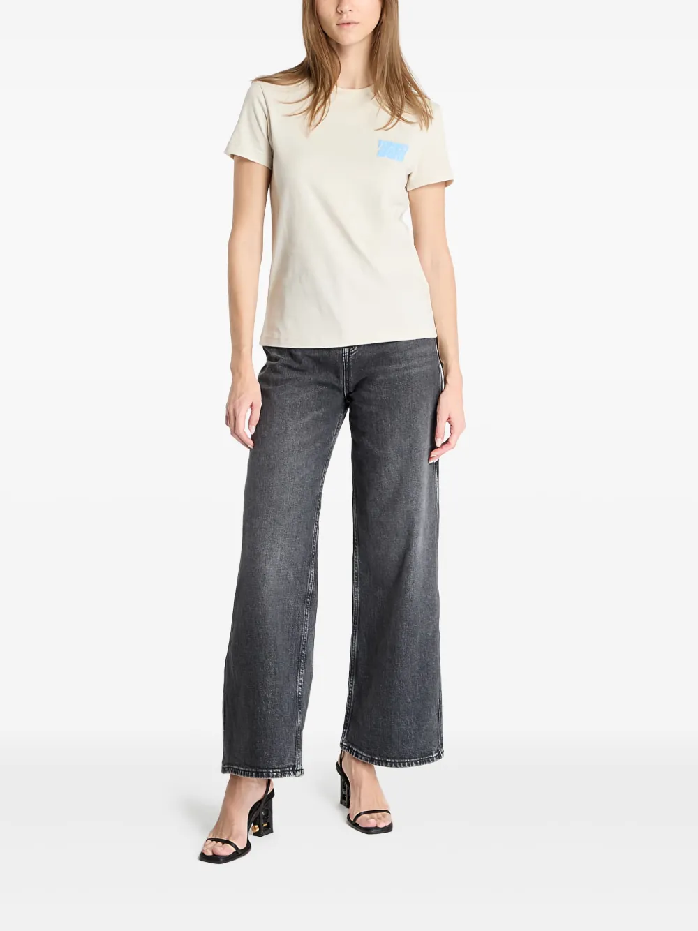 Tommy Hilfiger Beige Cotton Women Top In Neutral