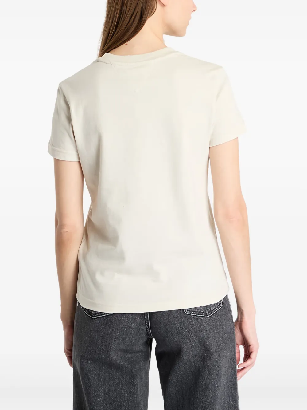 Tommy Hilfiger Beige Cotton Women Top In Neutral