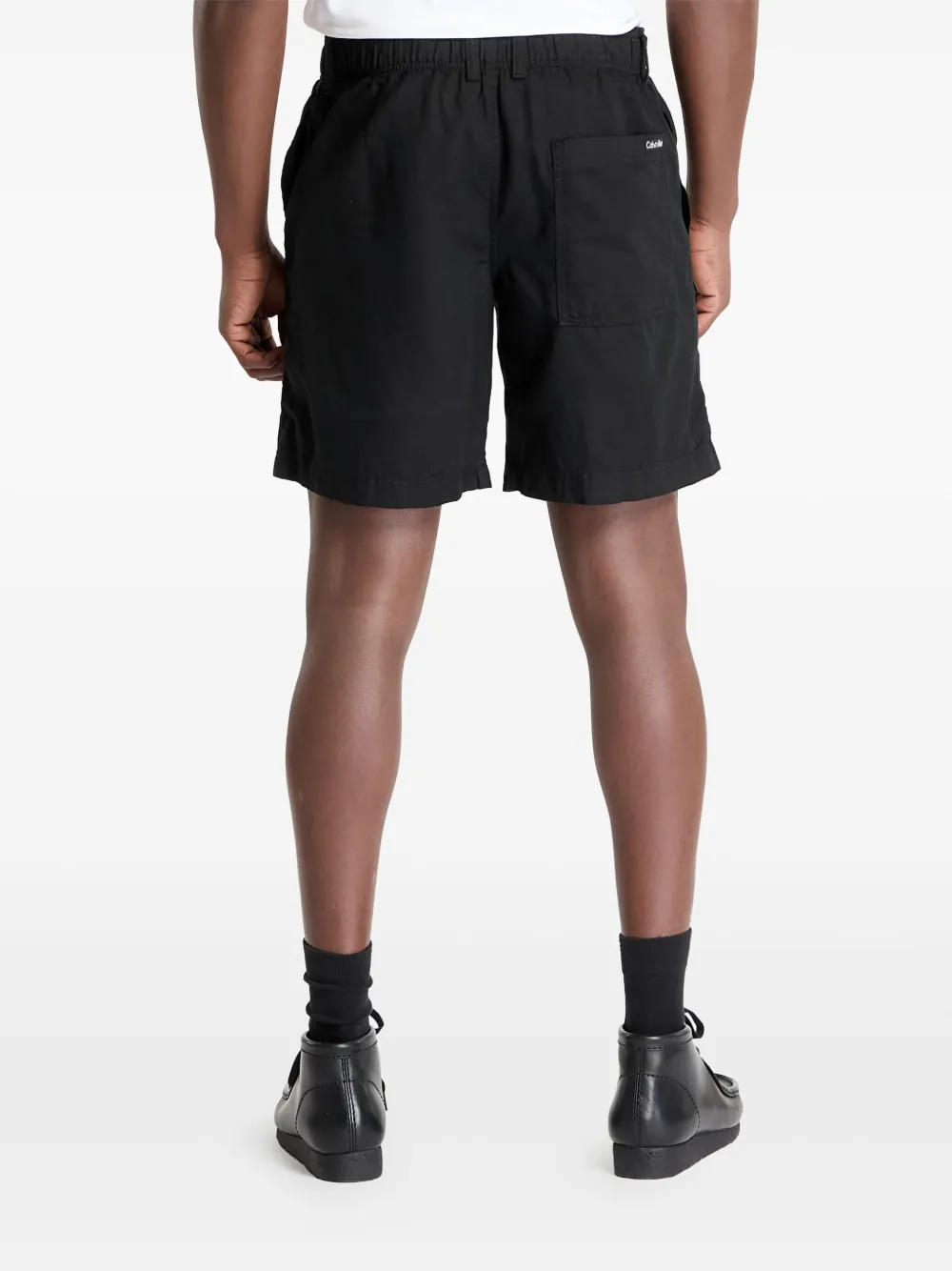 Calvin Klein Shorts met knoopsluiting Zwart