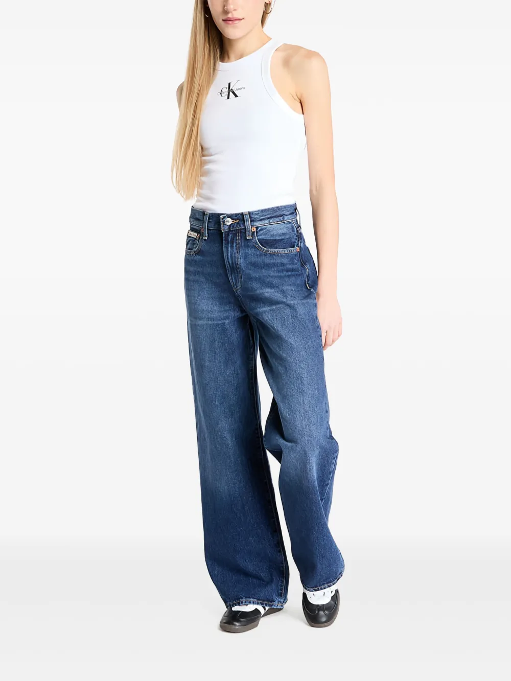 Calvin Klein Jeans The Wide Leg Tinted jeans - Blauw