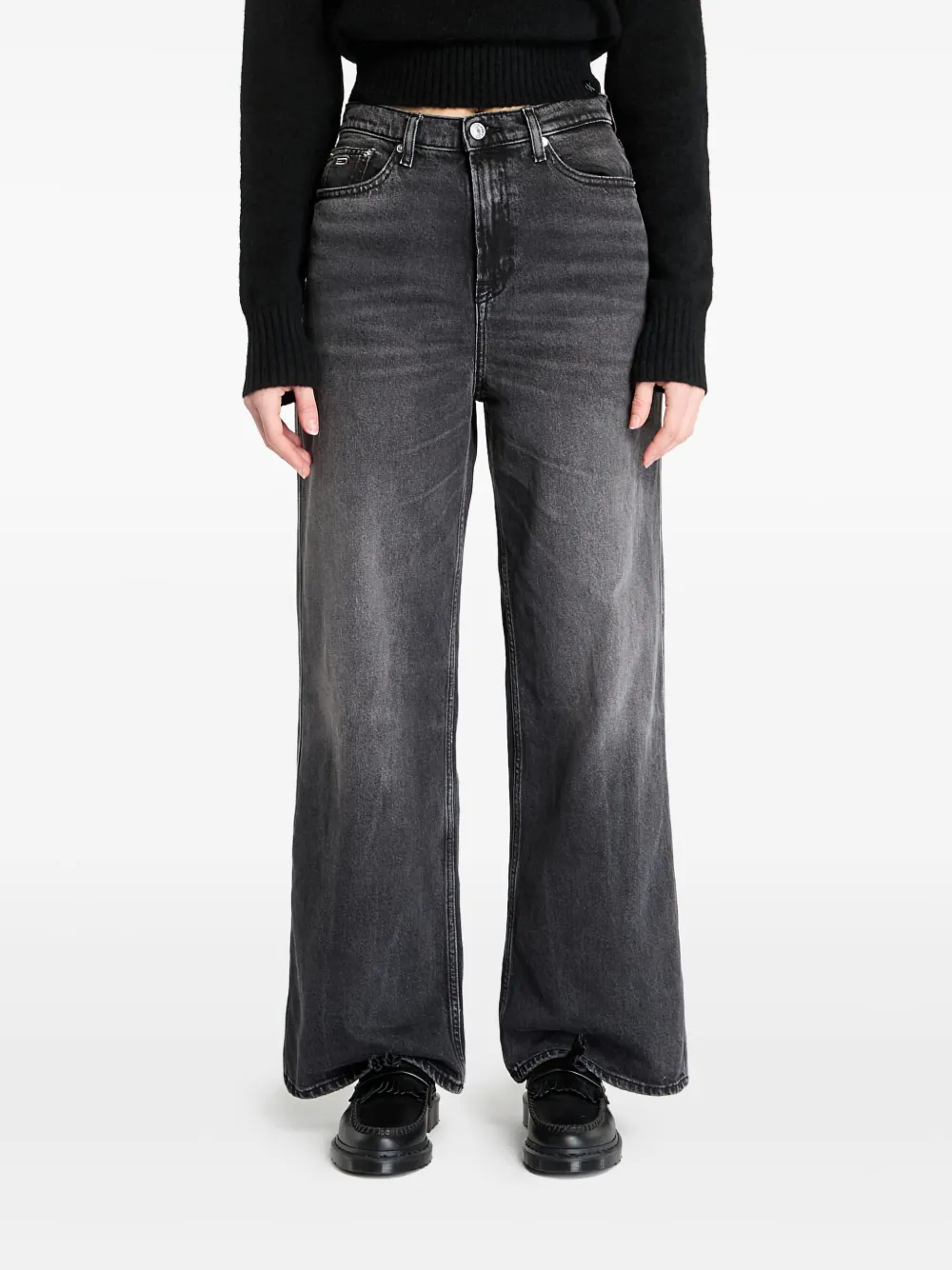Claire high-rise wide-leg jeans