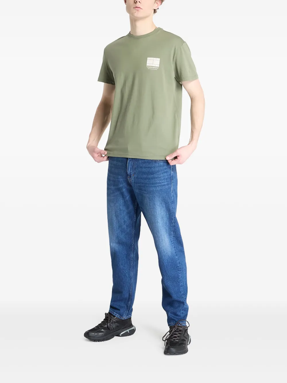 Tommy Jeans Graphic-print T-shirt In Green