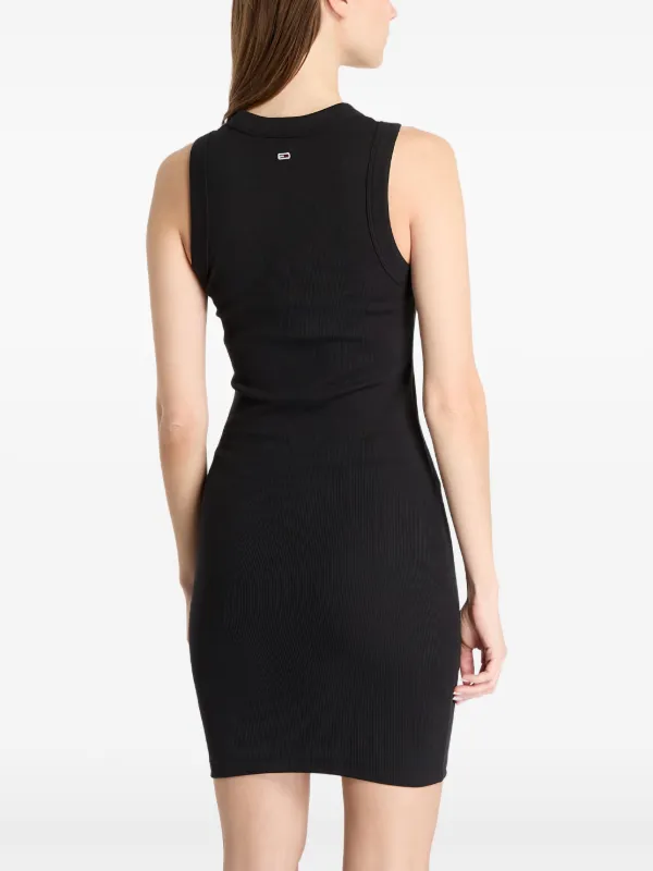 tommy hilfiger black cocktail dress TOMMY HILFIGER Womens Black 3/4 Sleeve Above The Knee Sheath Party Dress 6