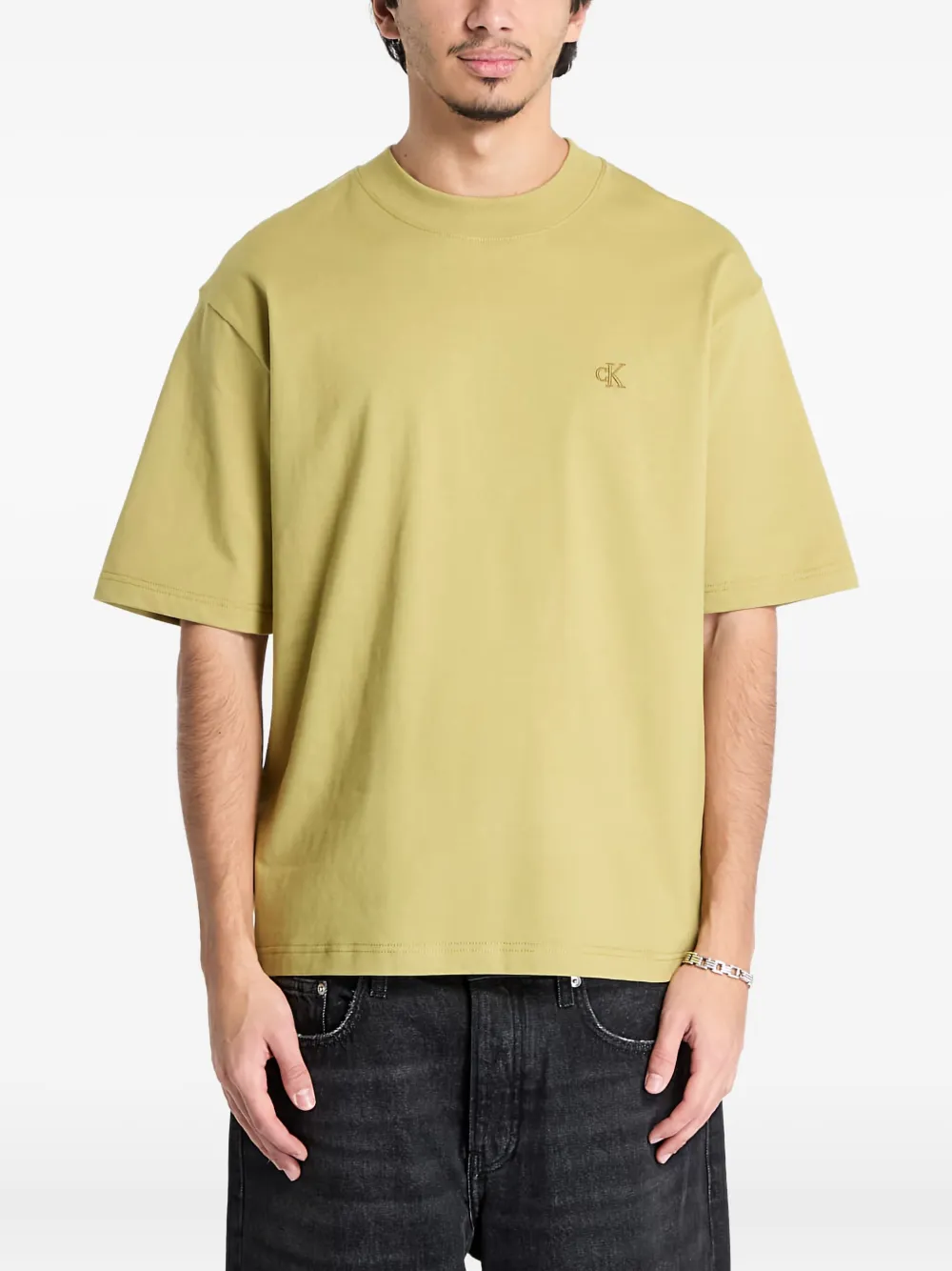 Calvin Klein Jeans playera de algodón | verde | Image 1