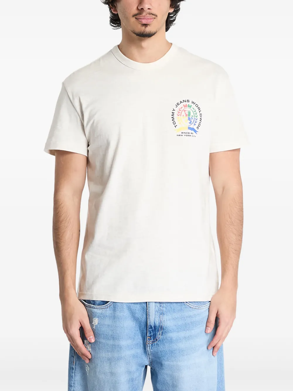 Tommy Jeans playera con logo estampado | neutro | Image 1