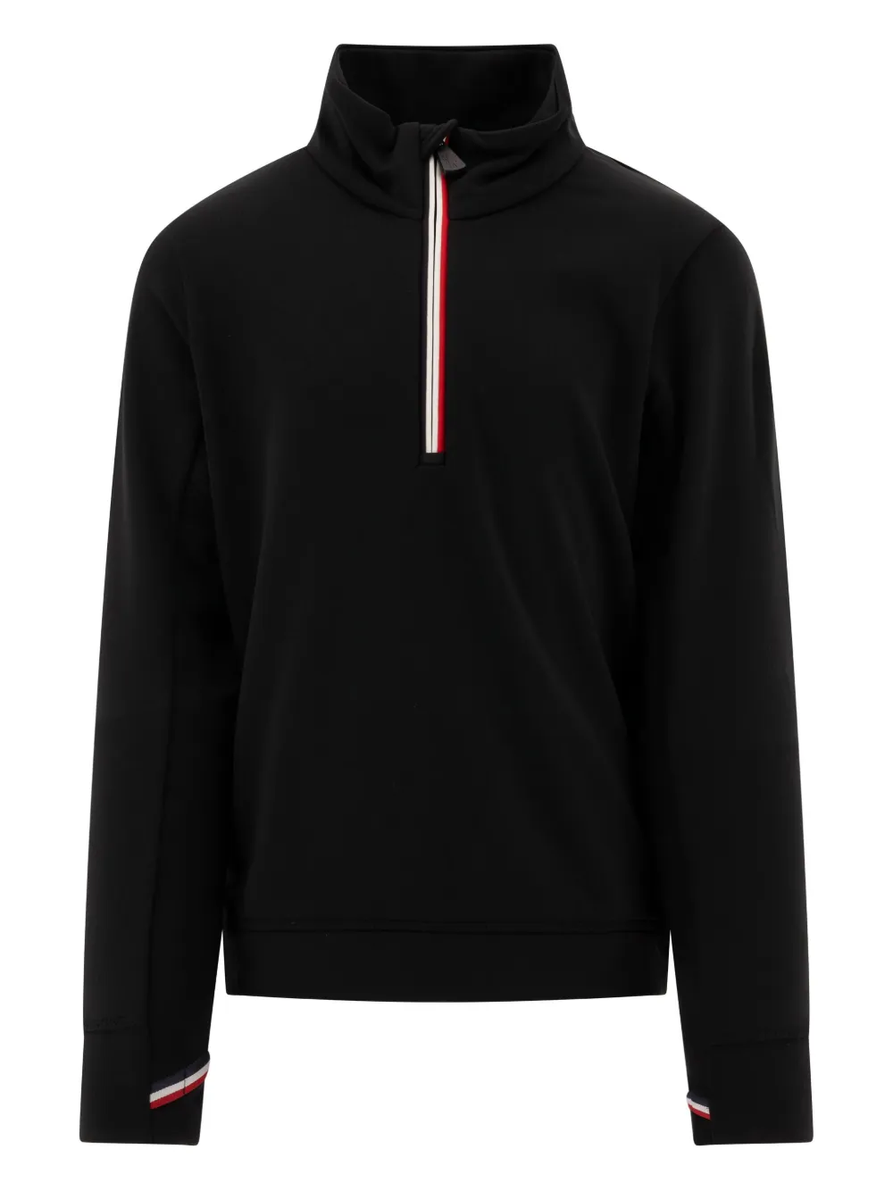 Moncler Enfant Suéter com zíper na gola | Preto | Image 1