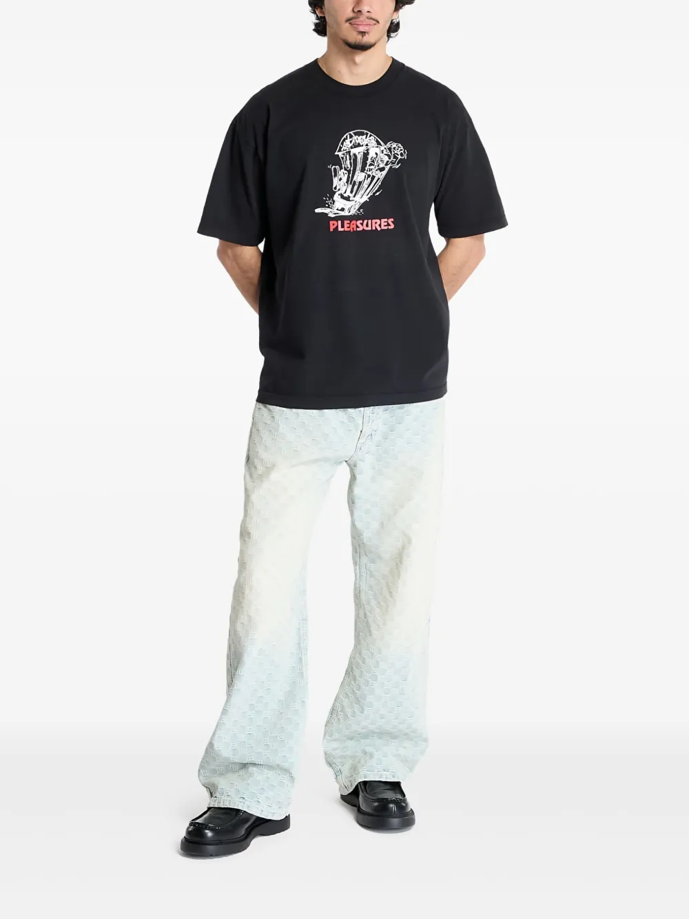 Pleasures playera con estampado gráfico | negro | Image 1