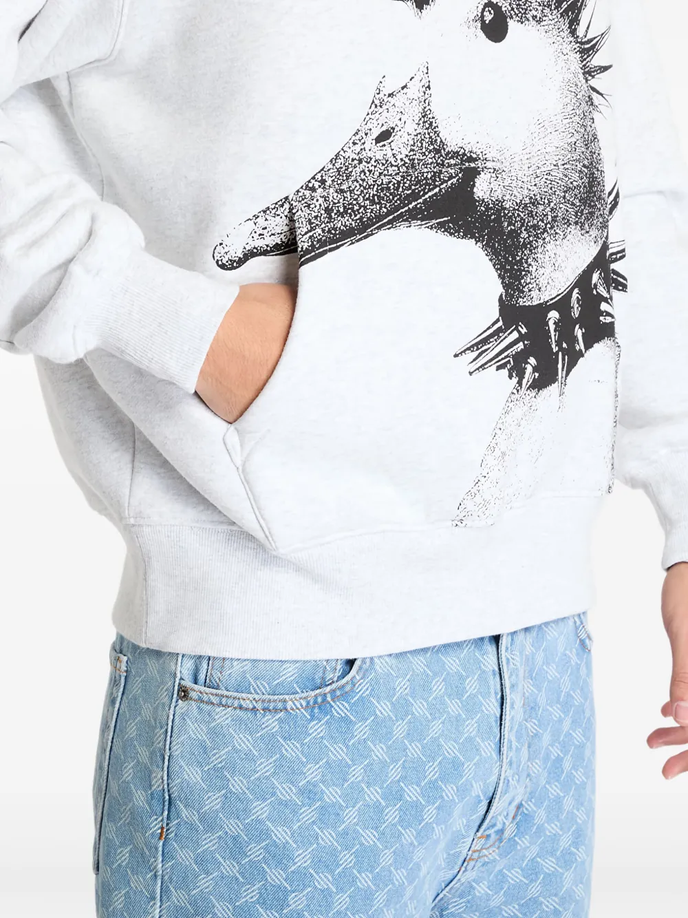 Pleasures Punk Duck hoodie Grijs
