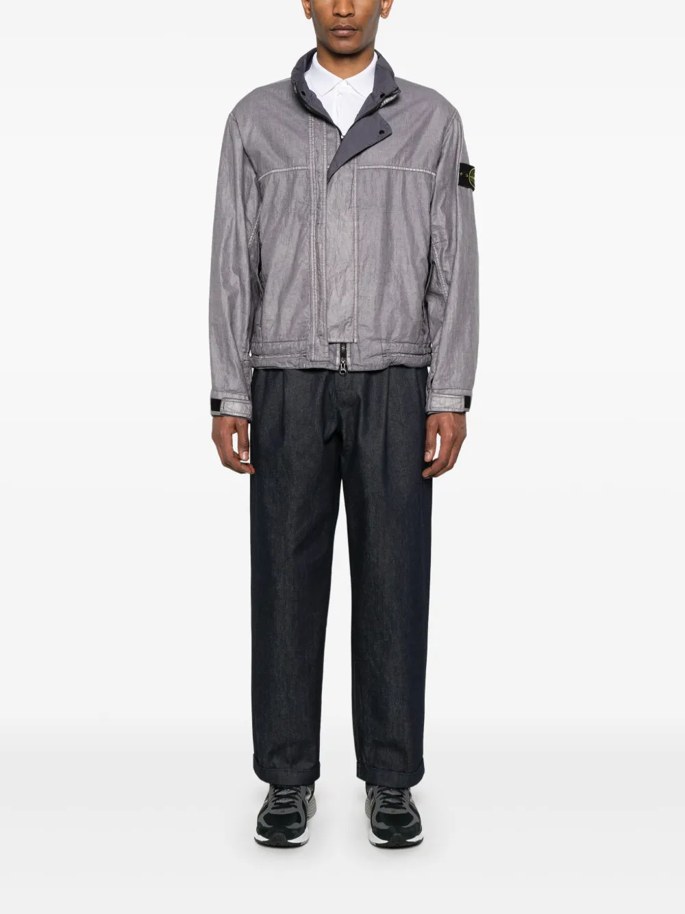 Stone Island plated-ovd linen jacket | Lightweight Jackets | Image 2
