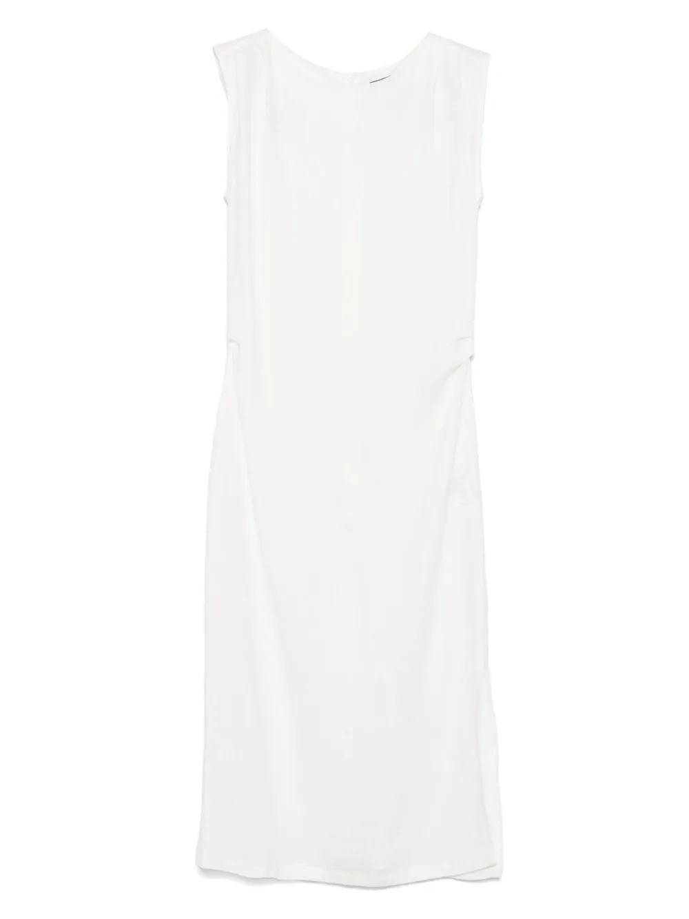 kaos robe en lin à coupe mi-longue | blanc | Image 1