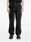 dime logo-patch jeans - Black