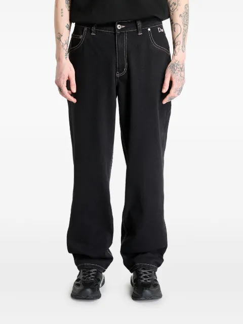 dime logo-patch jeans