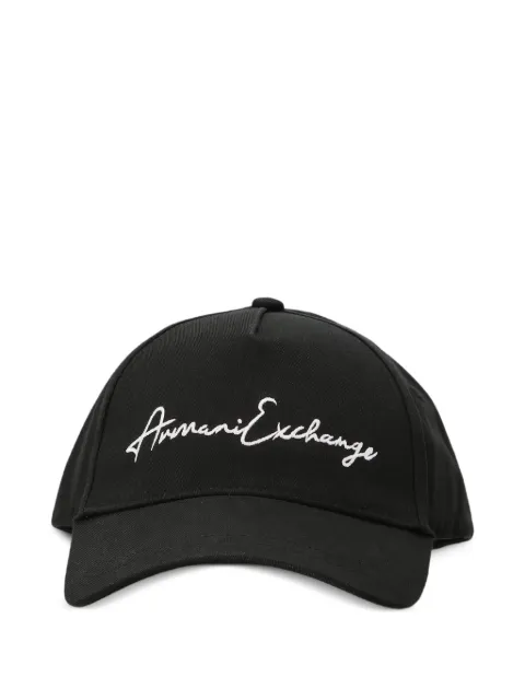 Armani Exchange logo baseball cap 