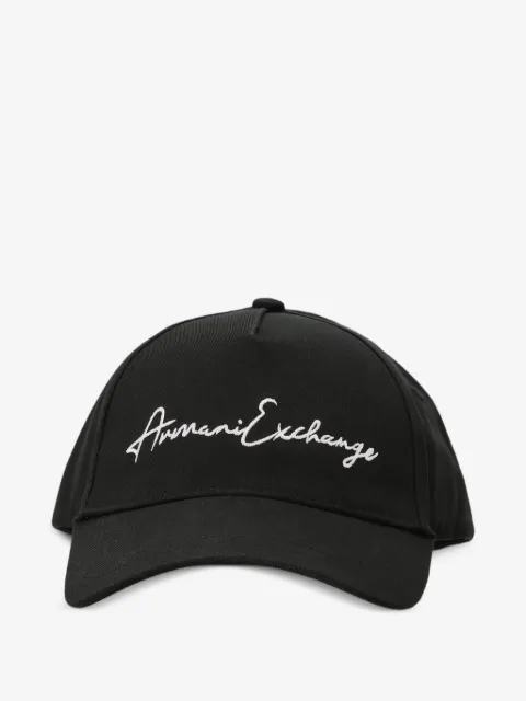 Armani Exchange logo baseball cap 