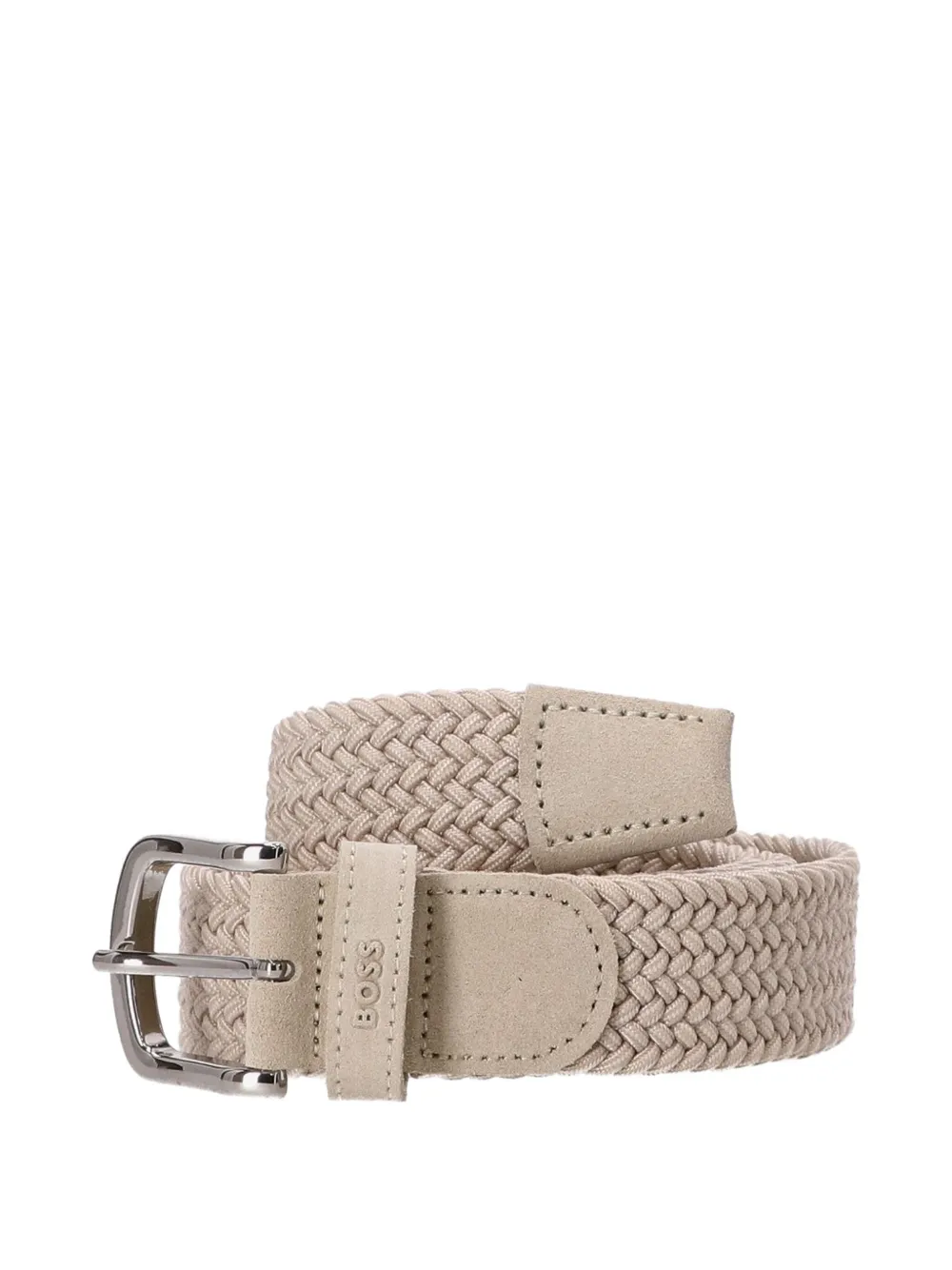 BOSS Geweven riem - Beige