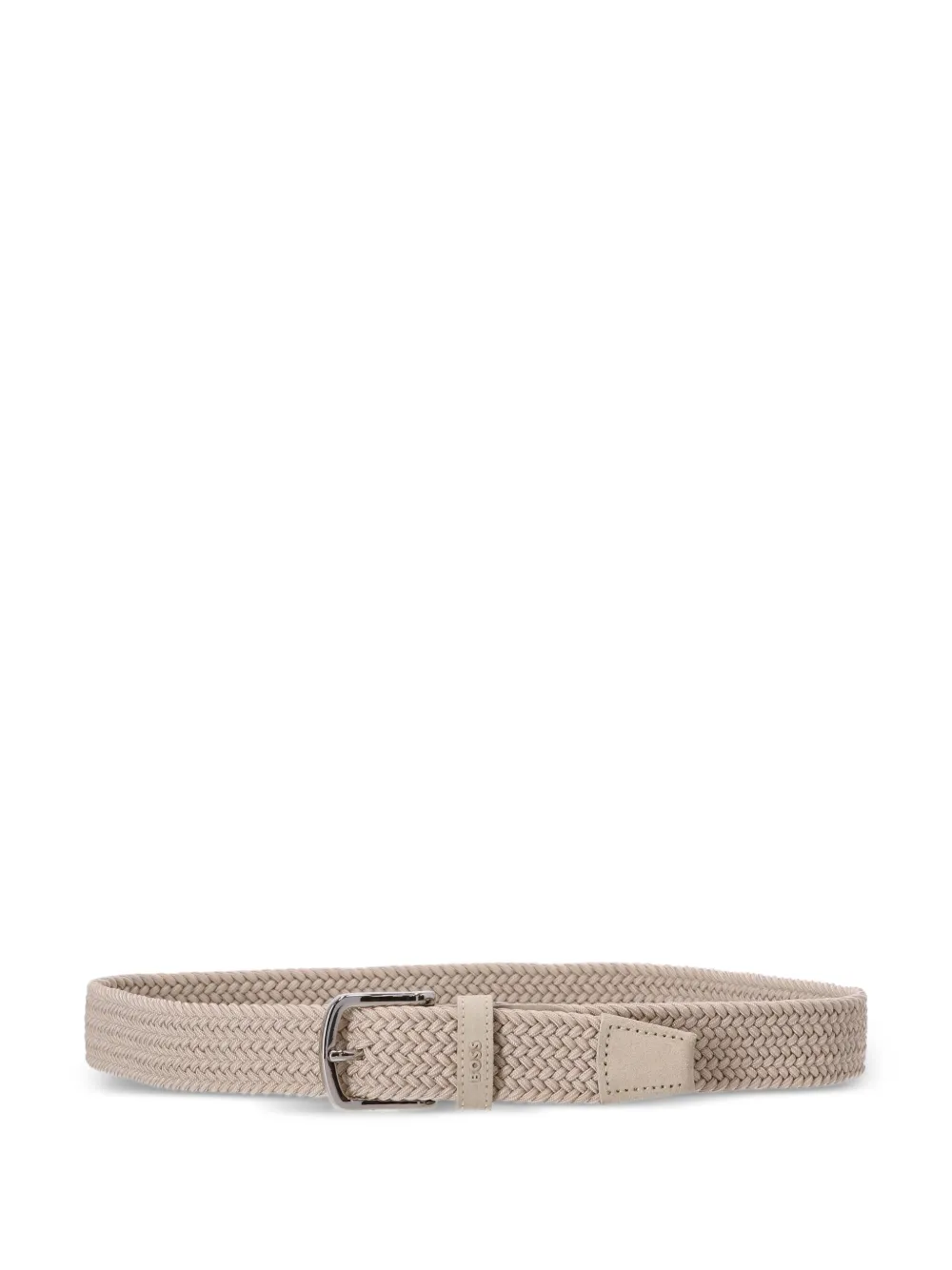 BOSS Geweven riem Beige