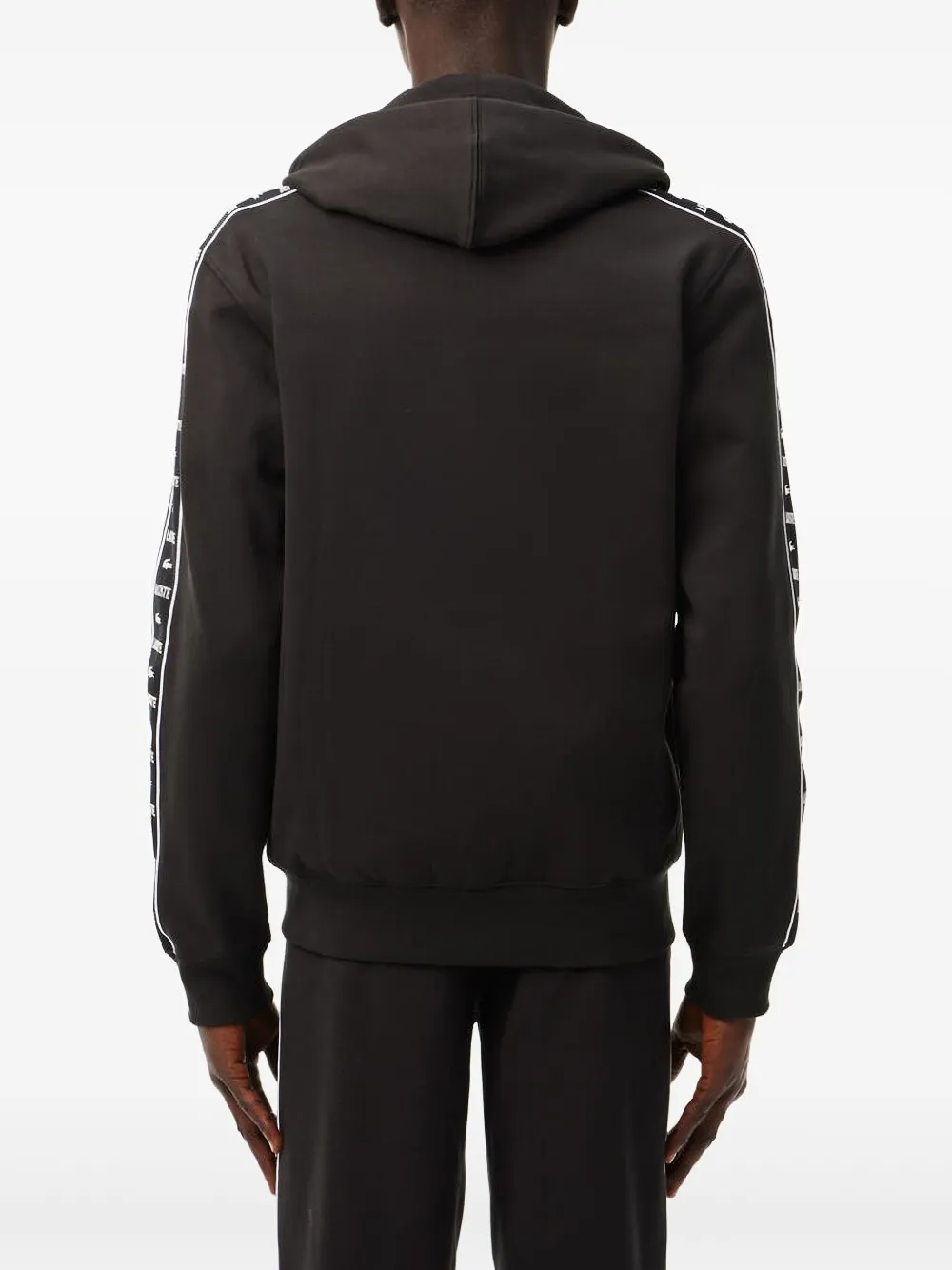 Lacoste Hoodie met logopatch Zwart