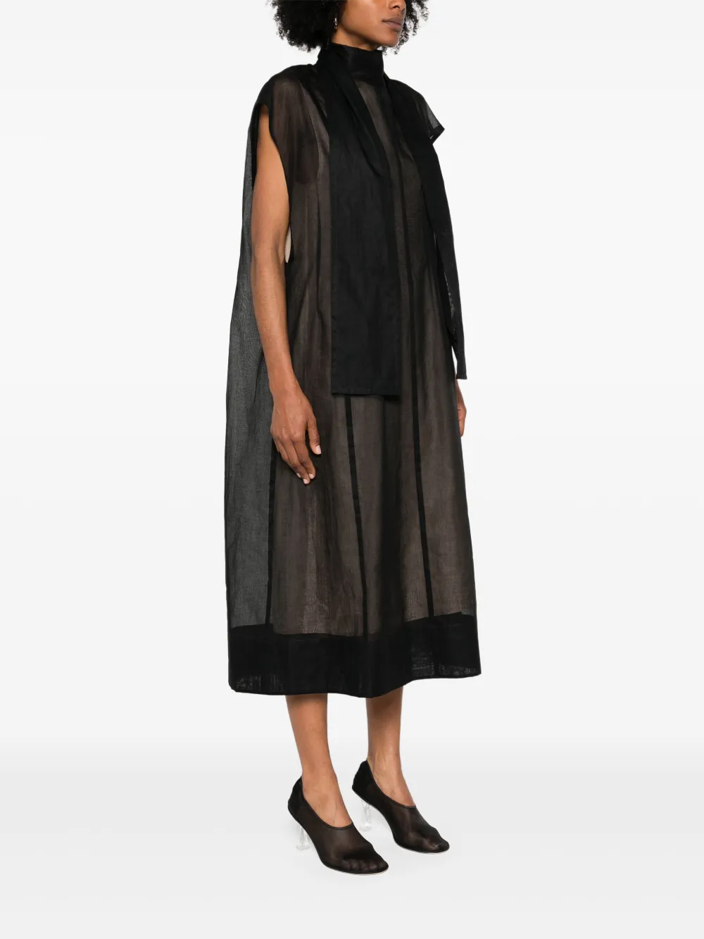 CARVEN SCARF MAXI DRESS 