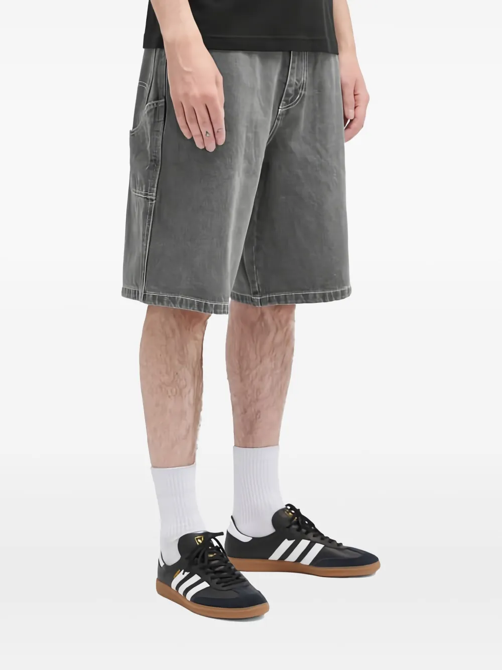 Dime Classic denim shorts - Grijs