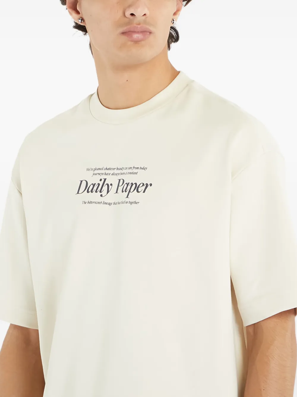 Daily Paper Rosie T-shirt met logoprint Wit