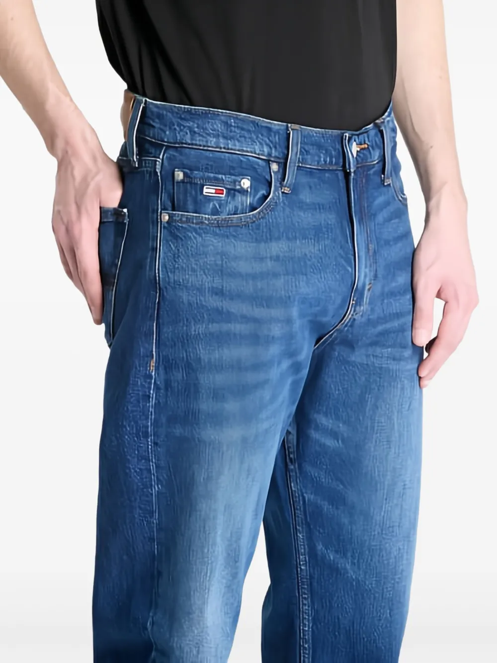 Tommy Jeans Isaac jeans met toelopende pijpen Blauw